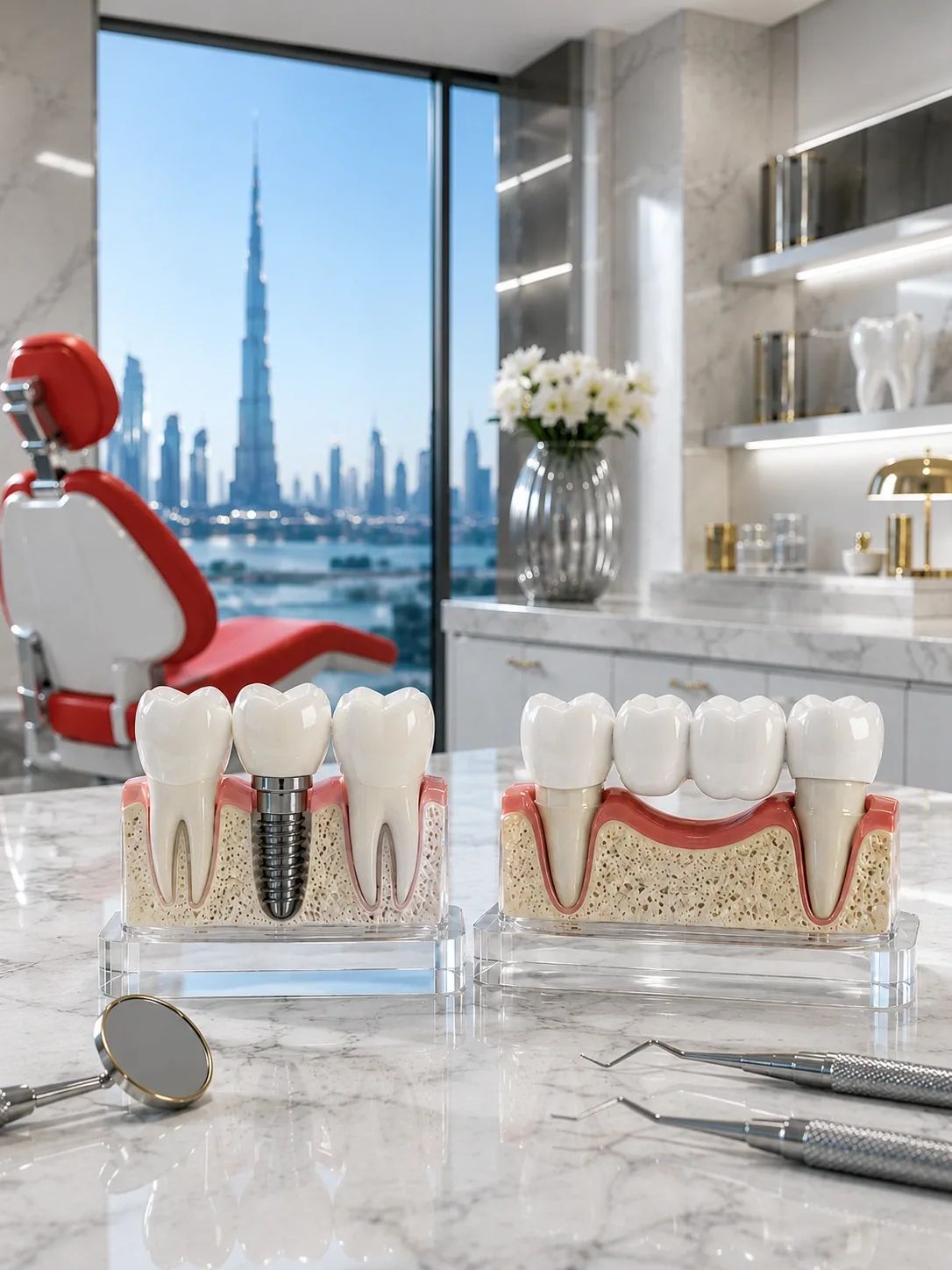 Dental implant or dental bridge? How to choose the right option in Dubai. – WhiteLine Dental Clinic Al Rigga